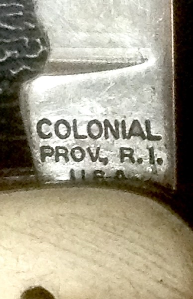 The Main Blade Front Tang Stamp.