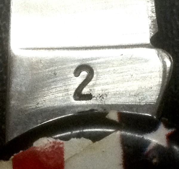 The Main Blade Back Tang Stamp.<br />CAMILLUS 907F-&quot;Ol' Glory&quot; Series<br />Pocket Knife #28.