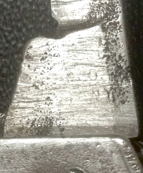 The Secondary Blade Front Tang Stamp.<br />Is It An ALLEN CUTLERY COMPANY Tang Stamp?<br />I Don't Think That It Is.