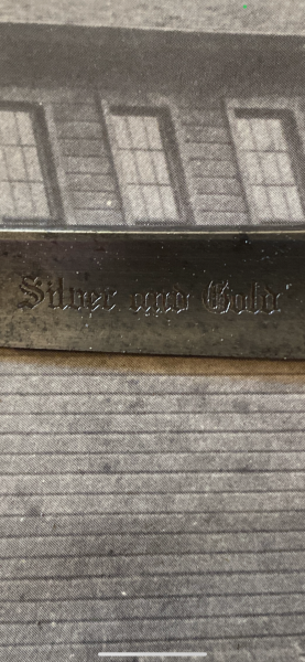 1921 silver &amp; gold model #9-16
