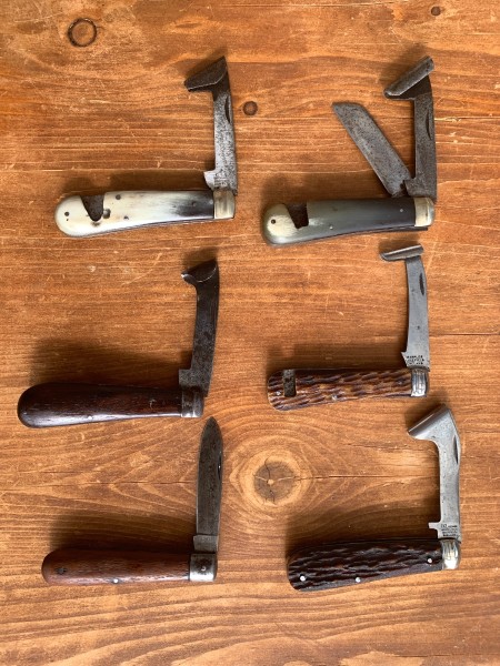 A few scribe knives I have from my Father &amp; Grandfather. Both worked in the timber trade.