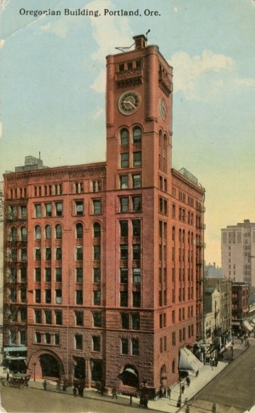 The Oregonian Building, 1892-1950.<br />ALLEN CUTLERY COMPANY, Newburgh, New York.<br />Sales Representatives - Hazelton-Knapp Distributing Co. <br />Western Office - 600 Oregonian Building, Portland, Oregon.