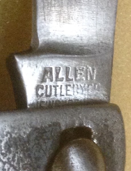 The Main Blade Front Tang Stamp.