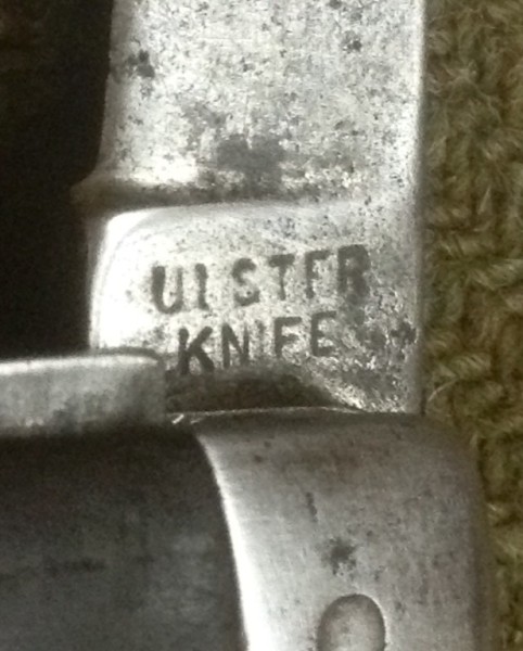 The Main Blade Front Tang Stamp.
