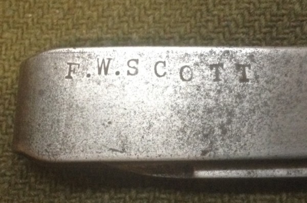 Handle Stamp With A Previous Owner's Name(?)