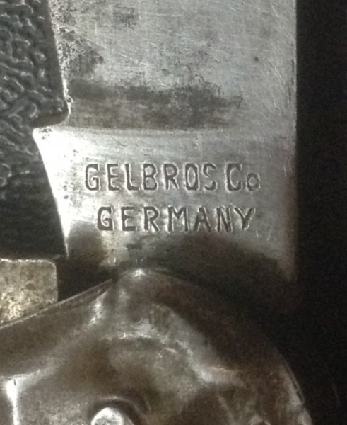The Main Blade Front Tang Stamp.