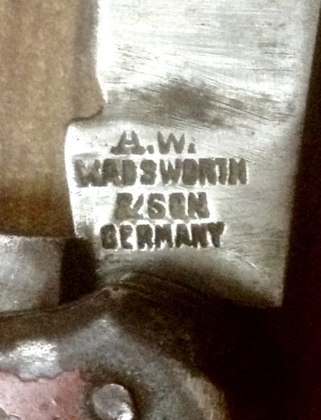 The Main Blade Front Tang Stamp.