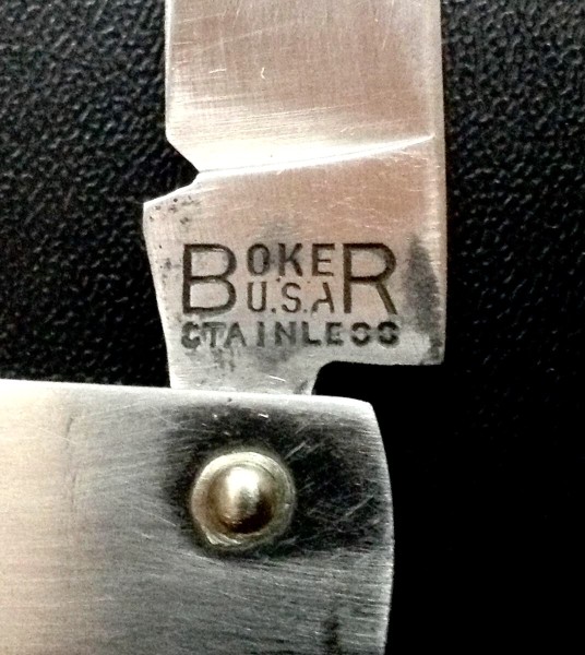The Knife Front Tang Stamp.<br />The Can Opener And The Cap Lifter Or Bottle Opener <br />Have The Same Stamp, WITHOUT The &quot;STAINLESS.&quot;<br />The Spoon Is Stamped, &quot;STAINLESS BY WALLACE.&quot;