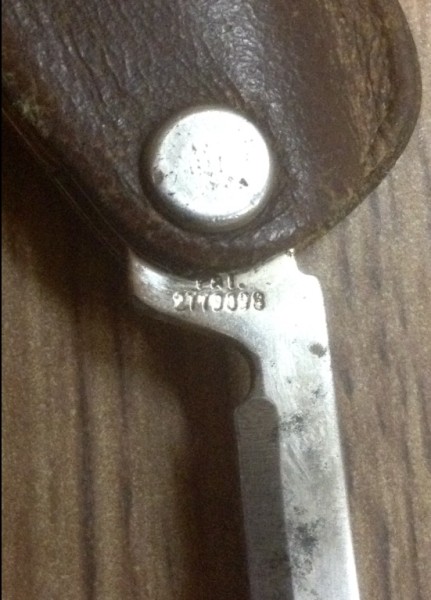 The Main Blade Front Tang Stamp.