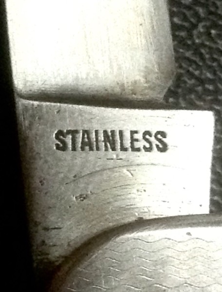 The Main Blade Back Tang Stamp.