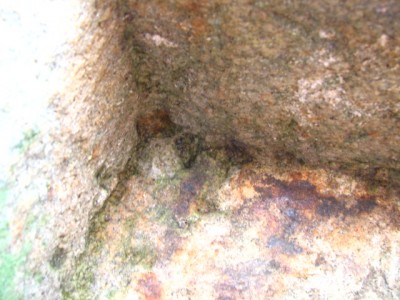 INSIDE CORNER OF A MORTISE