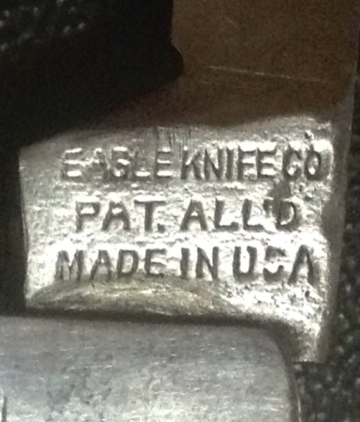 The Secondary Blade Front Tang Stamp.