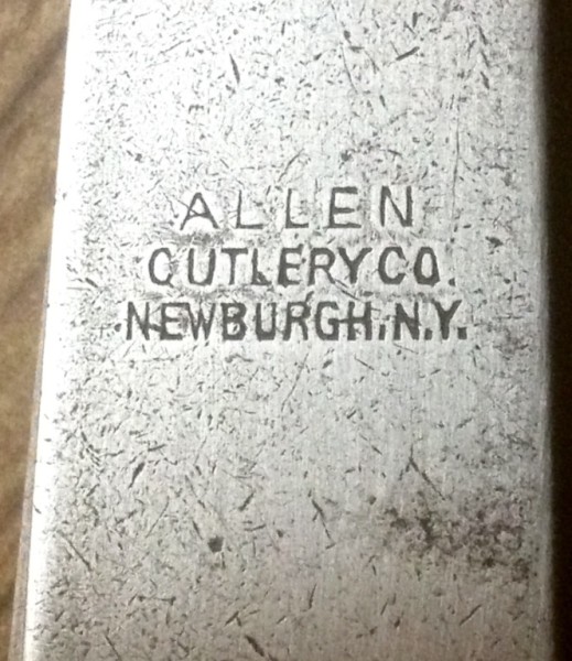 The Manufacturer Handle Stamp.