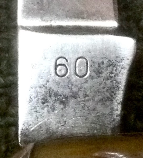 The Main Blade Back Tang Stamp.