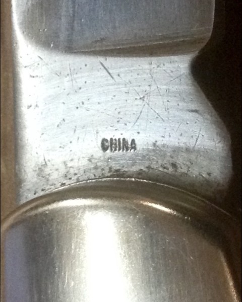 The Main Blade Back Tang Stamp.