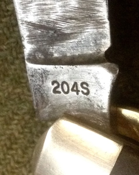 The Main Blade Back Tang Stamp.