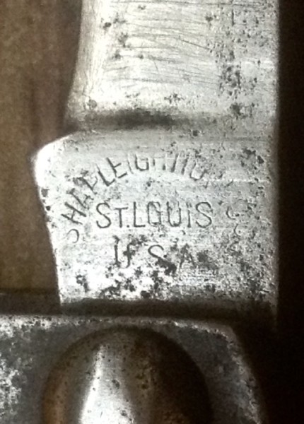 The Main Blade Front Tang Stamp.