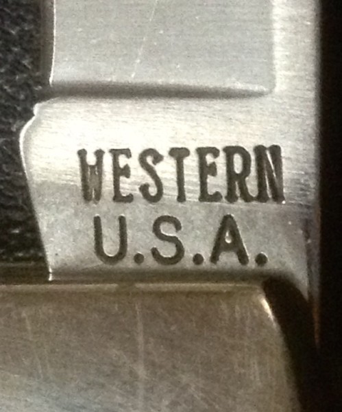 The Main Blade Front Tang Stamp.