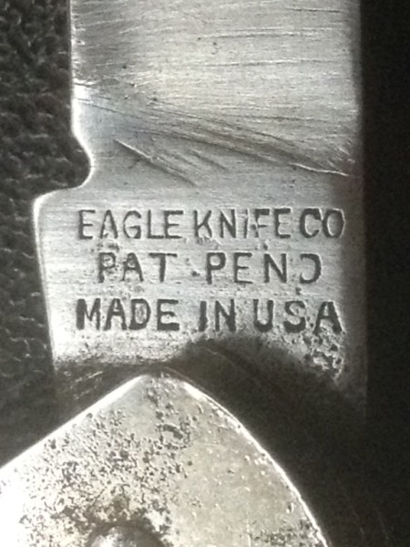 The Main Blade Front Tang Stamp.