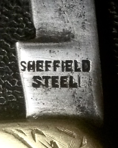 The Main Blade Front Tang Stamp.