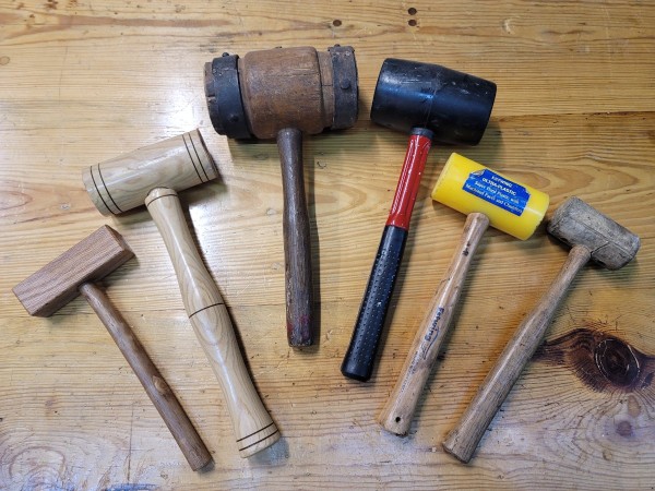 Wooden, Rubber, Plastic, and Rawhide Mallets