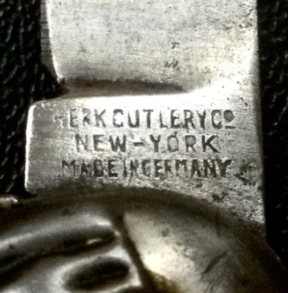 The Main Blade Front Tang Stamp.