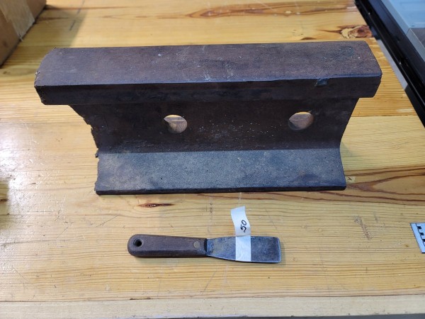 Big ol' railroad track anvil