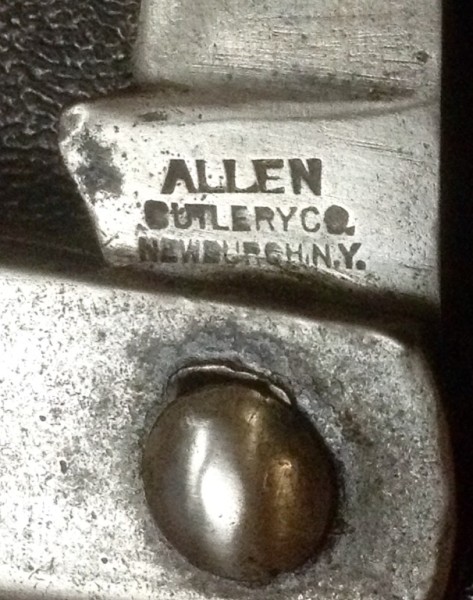 The Main Blade Front Tang Stamp.