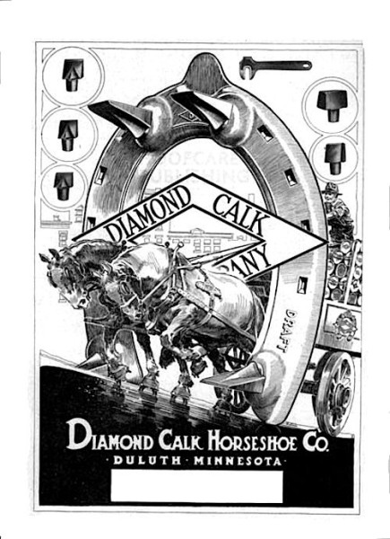 Diamond Calk Horse Shoe advertisement showing "cleats"
