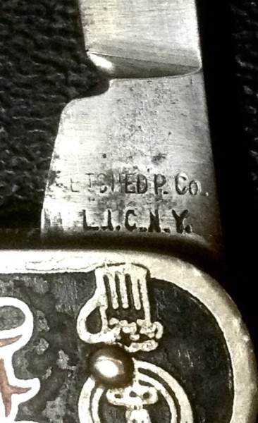 The Main Blade Front Tang Stamp.