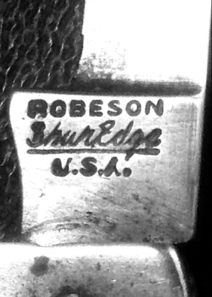 The Main Blade Front Tang Stamp.