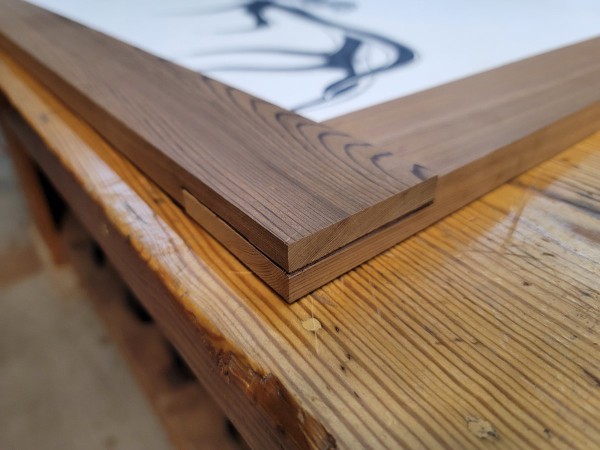 Half lap joints dry fitted