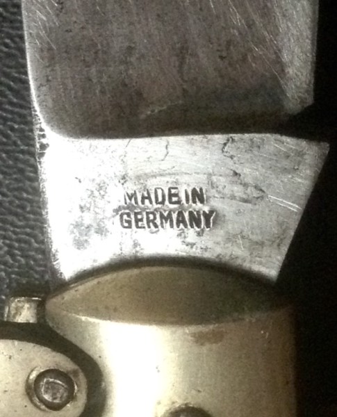 The Main Blade Back Tang Stamp.