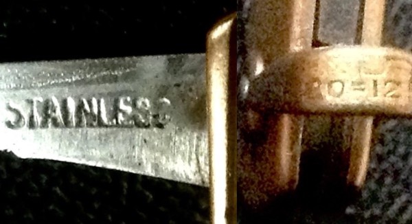 Left - The Tool Stamp.<br />Right - The Bail Stamp.