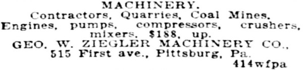 From The Pittsburgh Press, May 5, 1918.<br />From The Trowel and Masonry Tool Collector Resource Website.<br />NOT My Item, NOT My Picture.