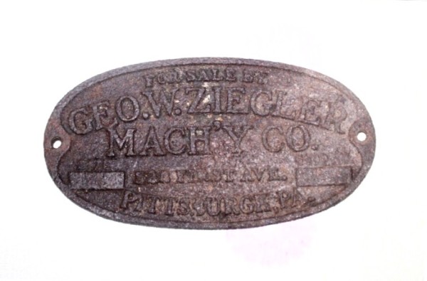 A Cast Iron Plaque. Circa ?<br />NOT My Item, NOT My Picture.