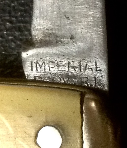 The Main Blade Tang Stamp. Circa 1936-1952.<br />Pocket Knife #1.