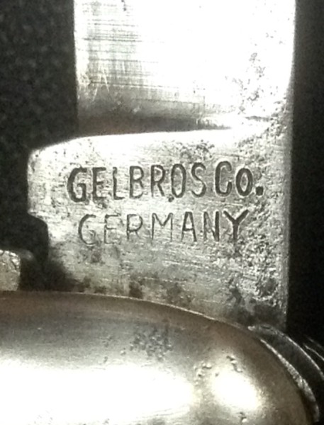 The Main Blade Front Tang Stamp.