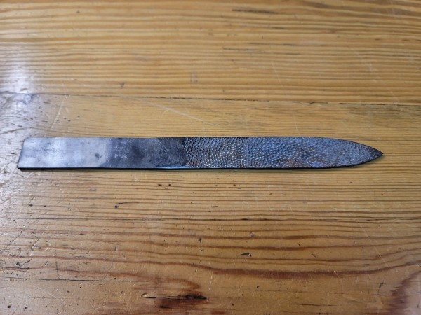 Hand-stitched wood rasp