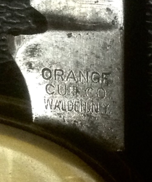 The Main Blade Front Tang Stamp.