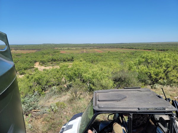 30 acre field where we hunt in the distance