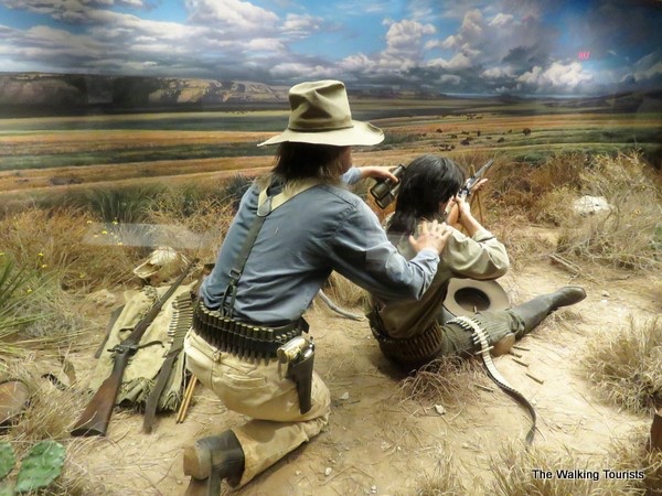 Buffalo hunters diorama