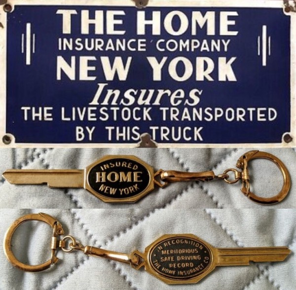 Top - Sign, Circa 1930's.<br />Bottom - Keys, Circa ?<br />NOT My Item(s). NOT My Picture(s).