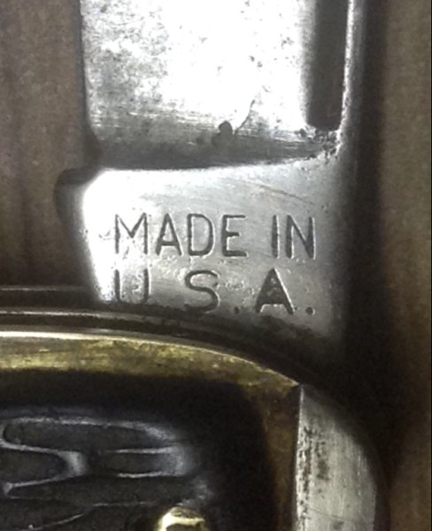 The Main Blade Front Tang Stamp.