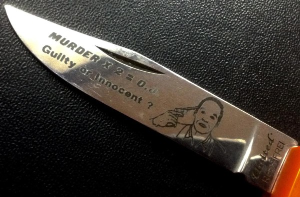 The Main Blade Front Etch.