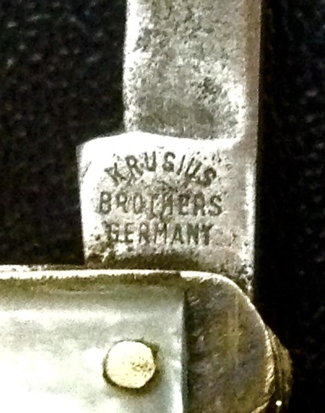 The Main Blade Front Tang Stamp.