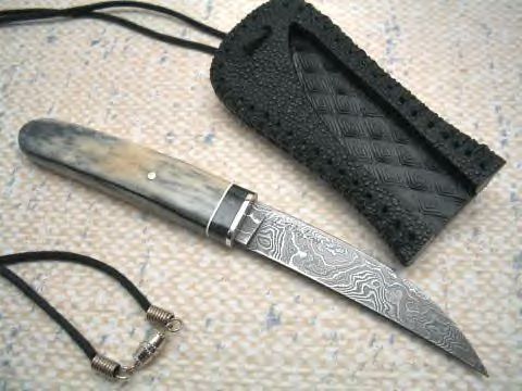 J. Neilson Neck Knife...Sheath by Tess.JPG