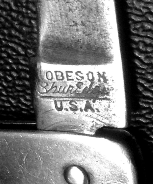 The Main Blade Front Tang Stamp.