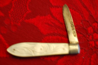 Mini silver fruit knife