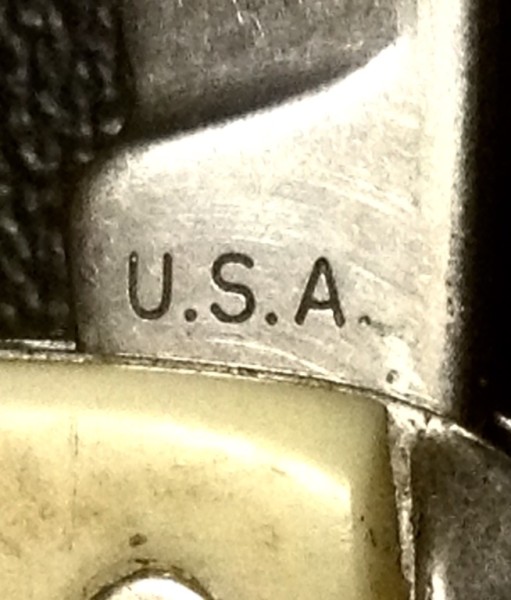 The Main Blade Front Tang Stamp.<br />"Probably" Made By COLONIAL.